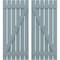 Ekena Millwork Americraft 6-Board (2 Batten) Wood Spaced Board-n-Batten Shutters w/ Z-Bar, ARW102SB623X77SBH, PR ARW102SB623X77SBH - alternate 1